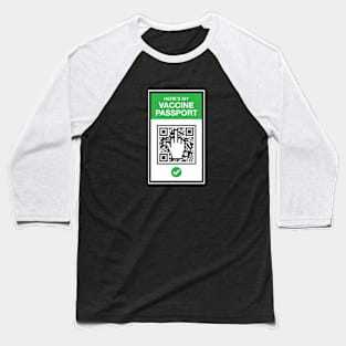 Vaccine Passport Baseball T-Shirt